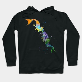 Mermaid kissing a sea diver Hoodie